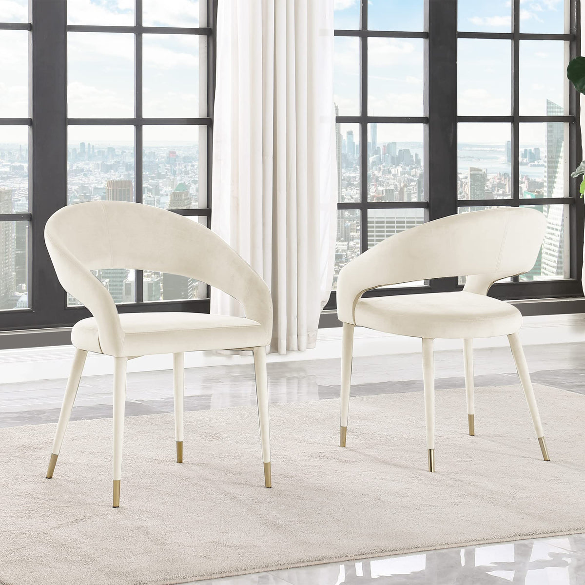 Joel Contemporary Dining Chair - front view