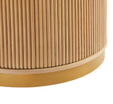 Tapelle 51" Round Storage Dining Table - back view
