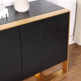 Tetsu Sideboard in Black - close-up