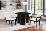 al Ash Veneer Wood Fluted Tripod Base Kitchen Room Furniture Stationary Set (DT256B5)