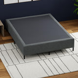 Premium Heavy-Duty Metal Bed Frame with Fabric Cover - Headboard Ready – image 2