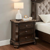 Belvedere 5-Piece Bedroom Set in Dark Cherry