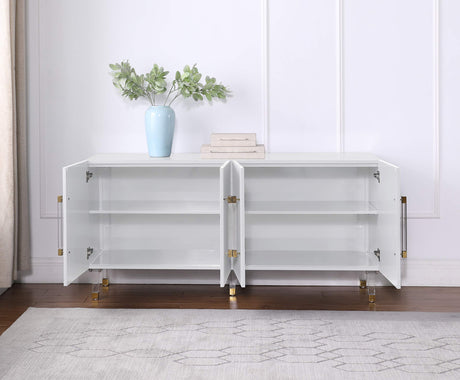 Tyrell New Sideboard in White - detail view