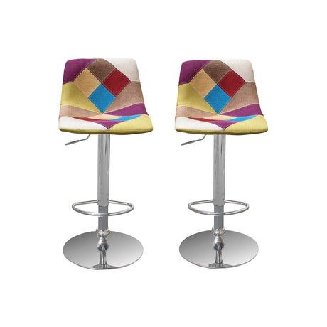 Dahlia Multi Color Adjustable Swivel Bar Stool