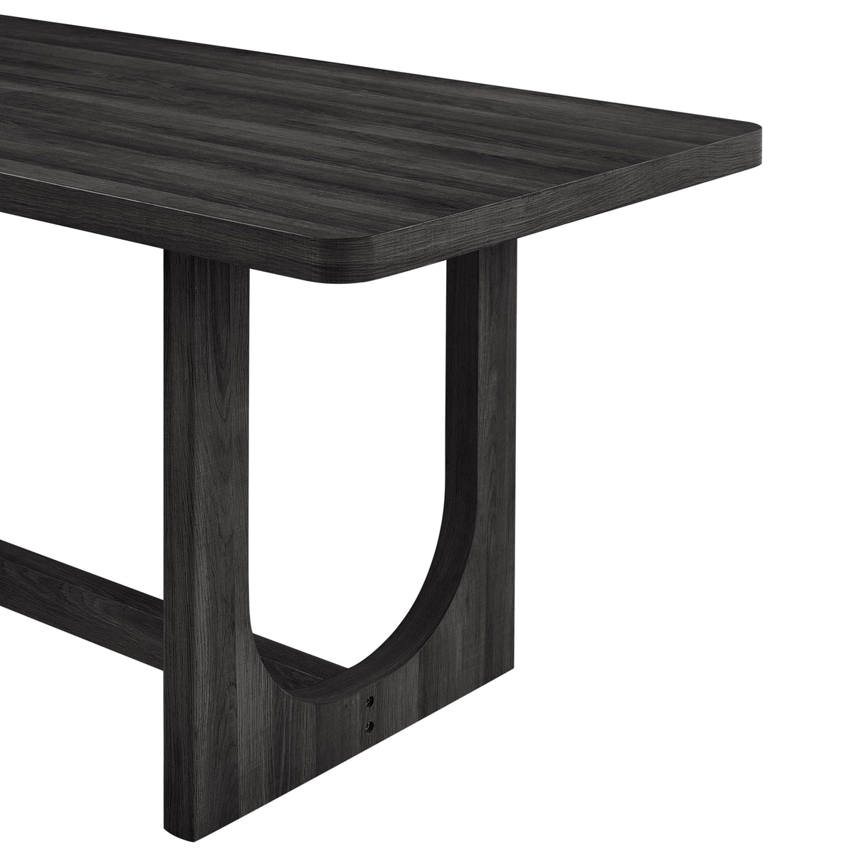 Cadewood 67" Mid-Century Modern Rectangle Dining Table - angle view