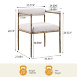 Rocento Modern Industrial Dining Chairs - side view