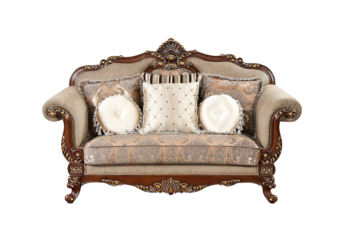 Madelyn 3-Piece Traditional Regal Living Room Set – 94" Sofa, 78" Loveseat & 30" Arm Chair in… - angle view