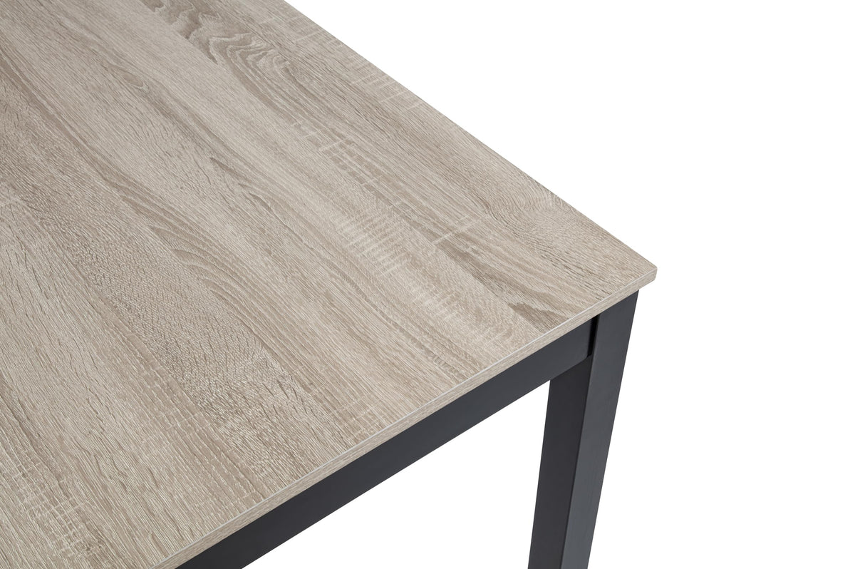 Yvonne 48" Transitional Rectangle Dining Table - detail view