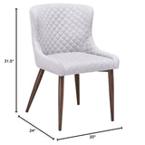Theo Contemporary Dining Chairs - front view