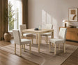 Corondo Square Mid-Century Modern 5-Piece Dining Set - front view