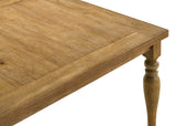 Huntington 72" Transitional Rectangle Dining Table - detail view