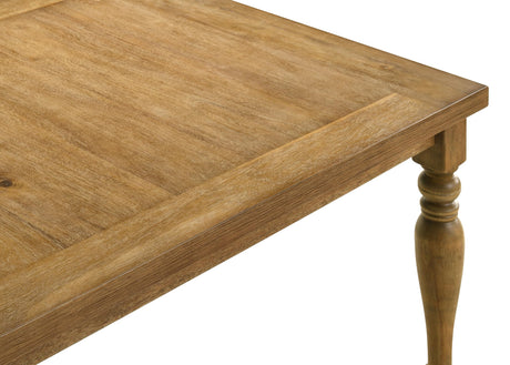 Huntington 72" Transitional Rectangle Dining Table - detail view