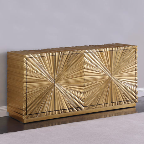 Tiffany 66" Modern Glam Sideboard - front view
