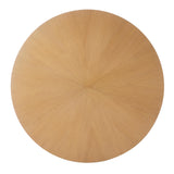 Tapelle 51" Round Storage Dining Table - angle view