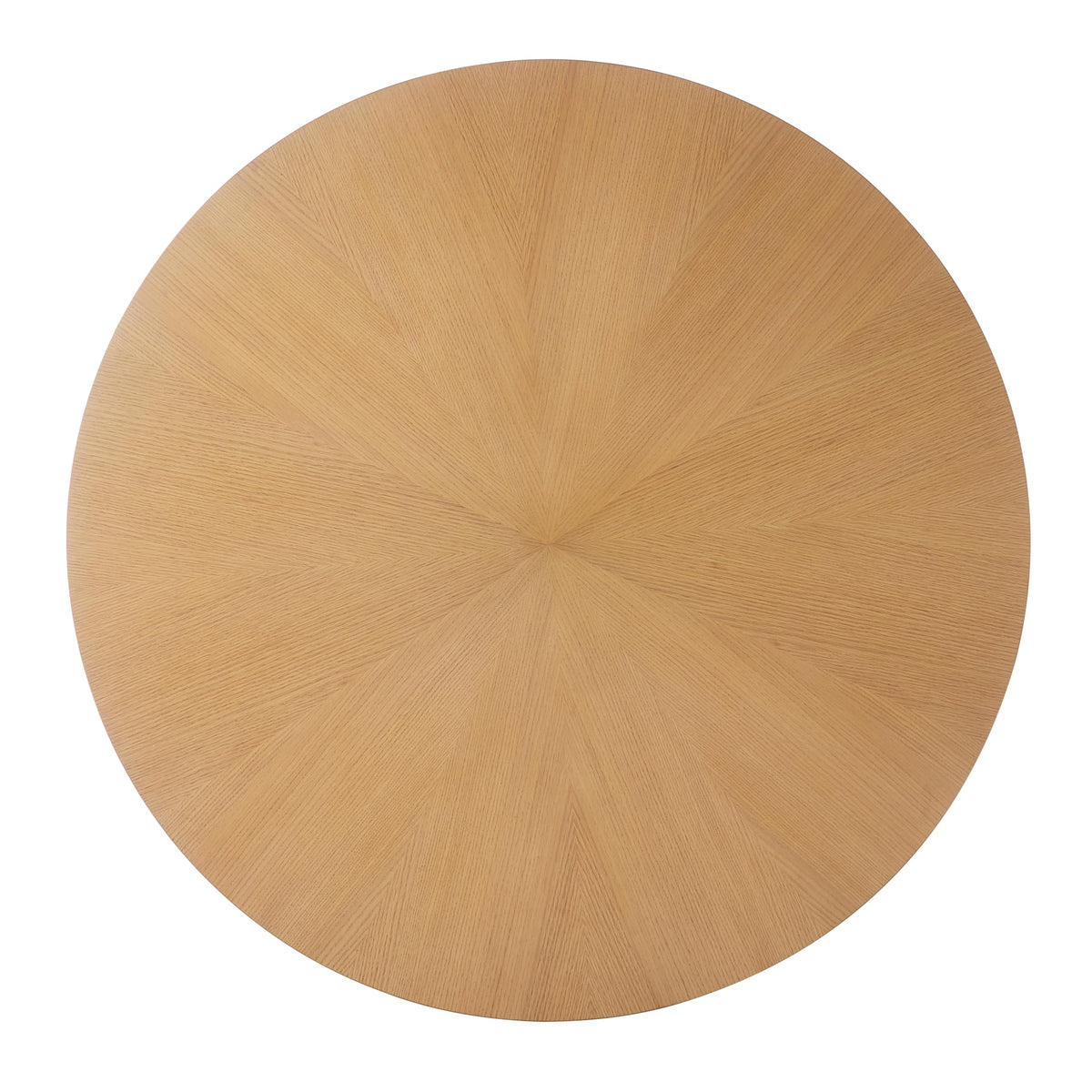 Tapelle 51" Round Storage Dining Table - angle view - Natural