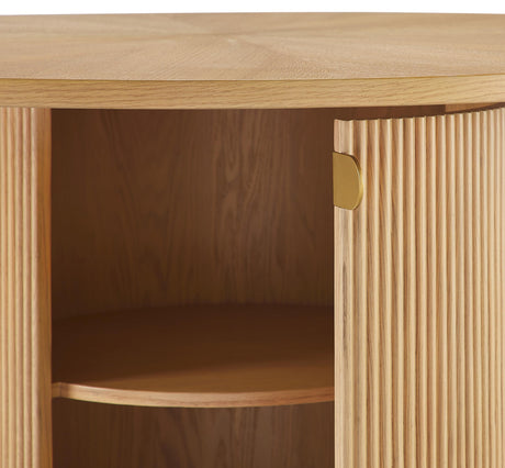 Tapelle 51" Round Storage Dining Table - room setting