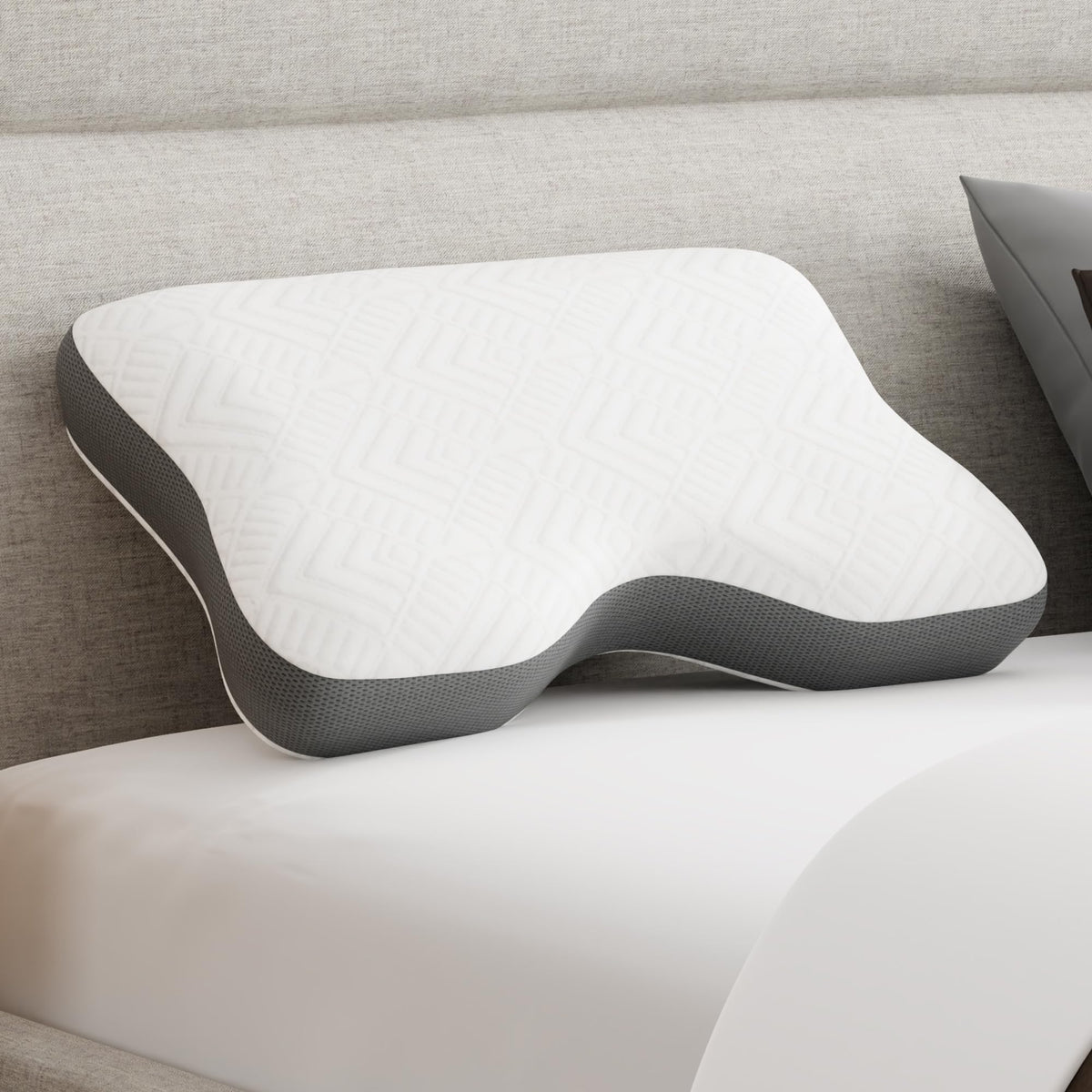 Contoured Side Sleeper Shoulder Pillow - Cooling Gel Memory Foam – image 1