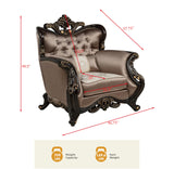 Tlerra Victorian Classic Accent Chair - side view