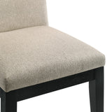 Terra Upholstered Cushion Fabric Mid-Century Modern Dining Chairs - back view