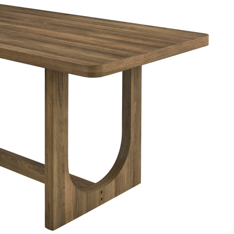 Cadewood 67" Mid-Century Modern Rectangle Dining Table - angle view