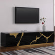 Taylor 87" High Gloss Lacquer TV Stand - front view