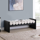 Torbjorn 52" Bench in Black - front view