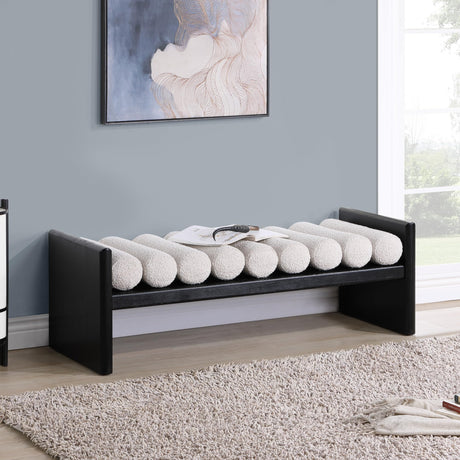Torbjorn 52" Bench in Black - front view