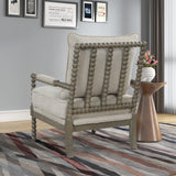Hanako Accent Chair in Beige And Antique Grey - room setting