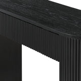 Quintet 52" Wide Mid-Century Modern Fluted Console Table - room setting