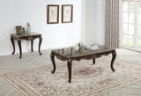 Tlerra 28" Square Victorian Classic Living Room End Table - front view