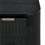 Quintet 5-Piece Modern Mid Century Fluted Bedroom Furniture Set - angle view