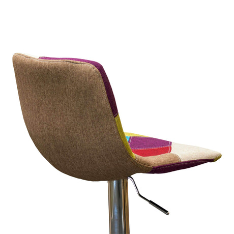 Dahlia Multi Color Adjustable Swivel Bar Stool - detail view