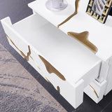 Trevello Modern Contemporary High-Gloss Lacquered Right Nightstand - front view