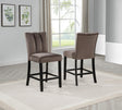Sheridan Velvet Counter Height Dining Chairs - front view