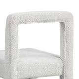 Courtney Contemporary Boucle Upholstered Armless Dining Chair - angle view