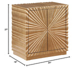 Tiffany End Table in Gold - side view