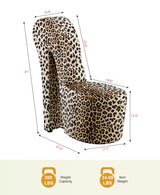Tristam 40" Modern Glam High Heel Lounge Chair - side view
