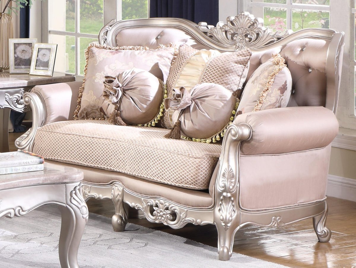 Daisy Champagne Sofa & Loveseat Set — product view 3