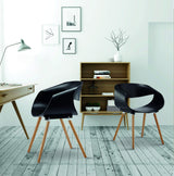 Serena Streamlined Dining Arm Chair - angle view