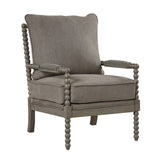 Hanako Accent Chair in Taupe And Antique Grey