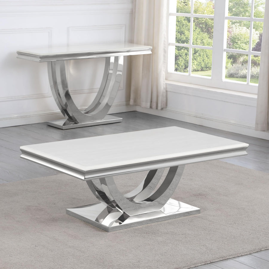 Trinidad Coffee Table in Silver