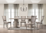 JESSDC Upholstered Dining Chair in Grey - detail view