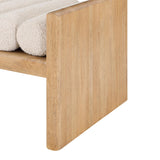 Torbjorn 52" Bench in Natural Oak - back view