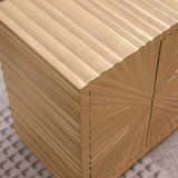 Tiffany End Table in Gold - close-up