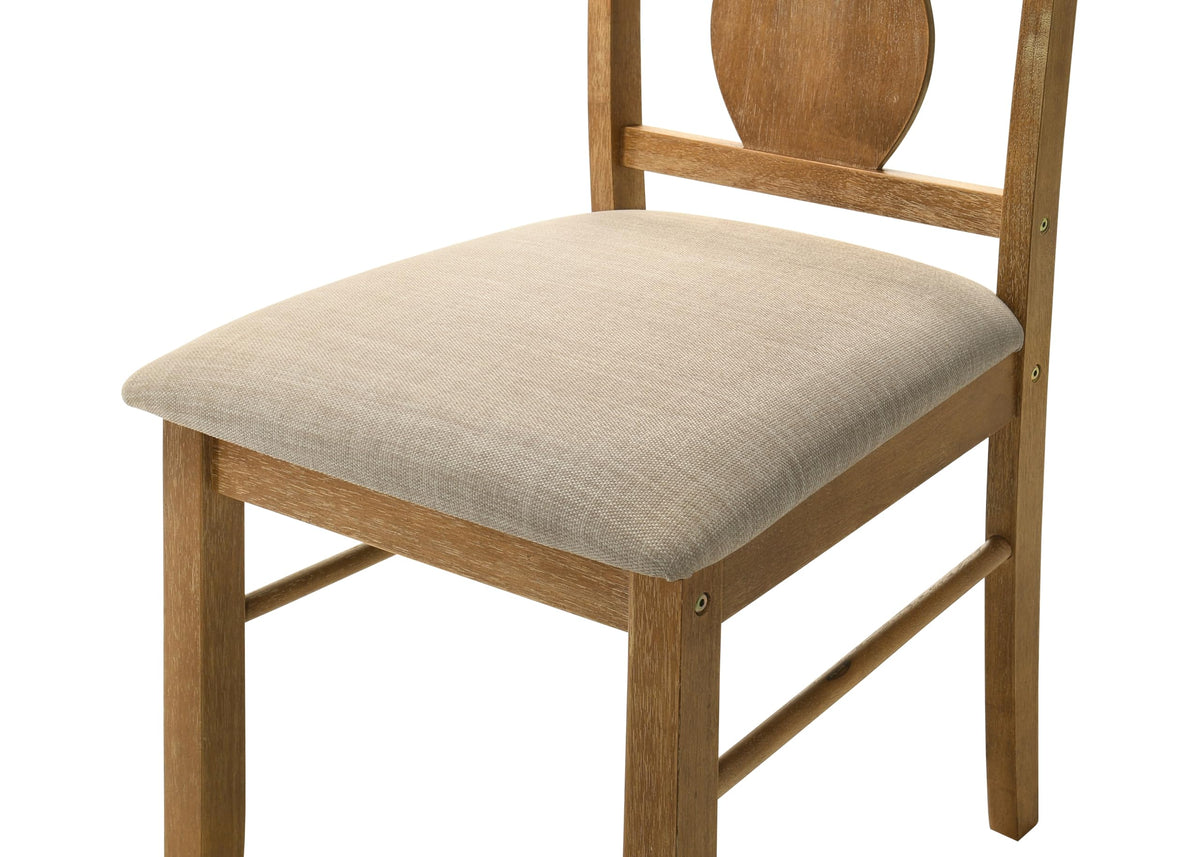 Solana 5-Piece Dining Set in Antique Natural Oak