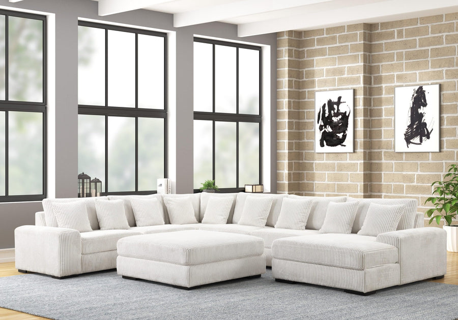 Bella Beige 6-Piece Sectional Sofa