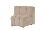 Sullessa Modern Modular Armless Living Room Chair in Camel