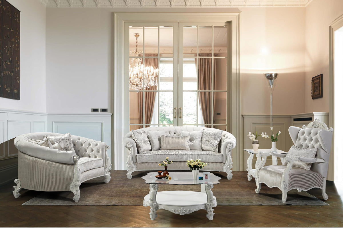 Juliana White Sofa & Loveseat Set — product view 4
