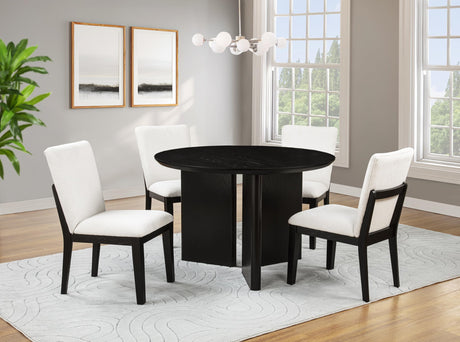 Dillon Modern Dining Furniture Mid Century Home Kitchen Natural Ash Veneer Wood Top Rubberwood Sturdy Stationary…