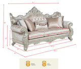 Tlerra Victorian Classic Living Room Sofa - side view